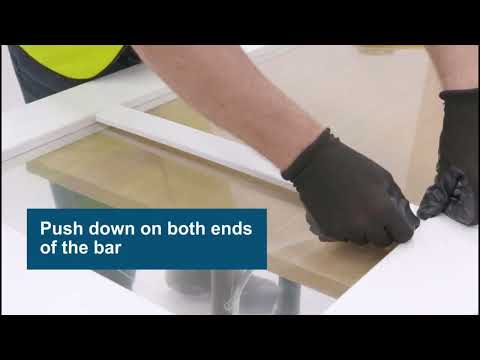 White Internal Primed Moda 1 Panel Door With Loose Glazing Bars (121743)