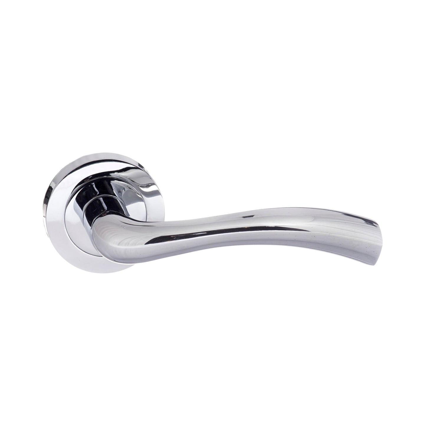 Status Texas Round Lever Door Handle - Polished Chrome (52226)