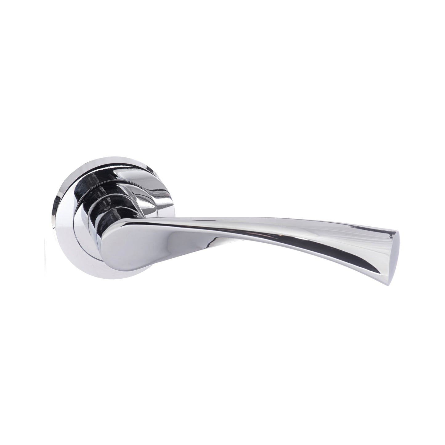 Status Colorado Round Lever Door Handle - Polished Chrome (52192)