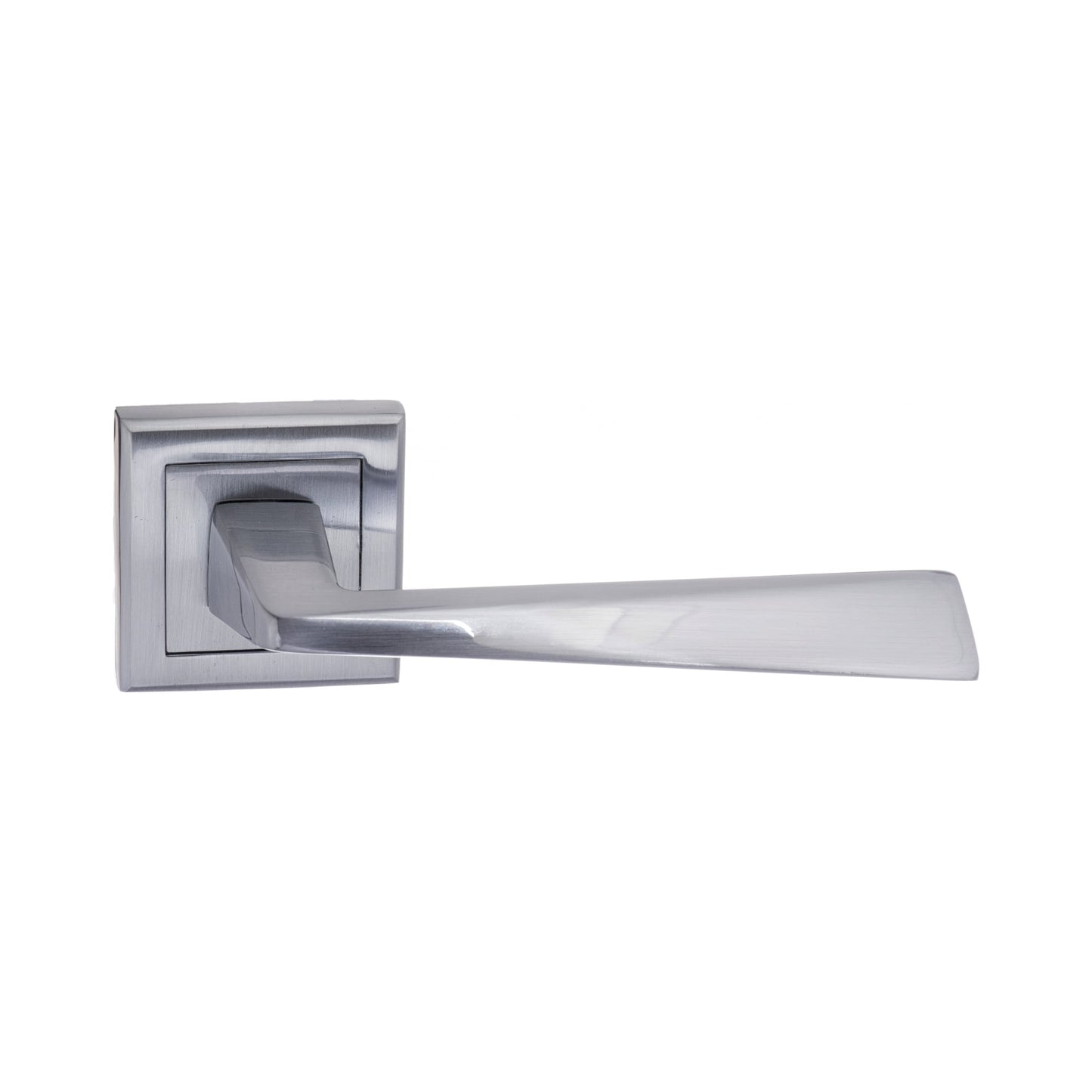 Status California Square Lever Door Handle - Satin Chrome (52190)