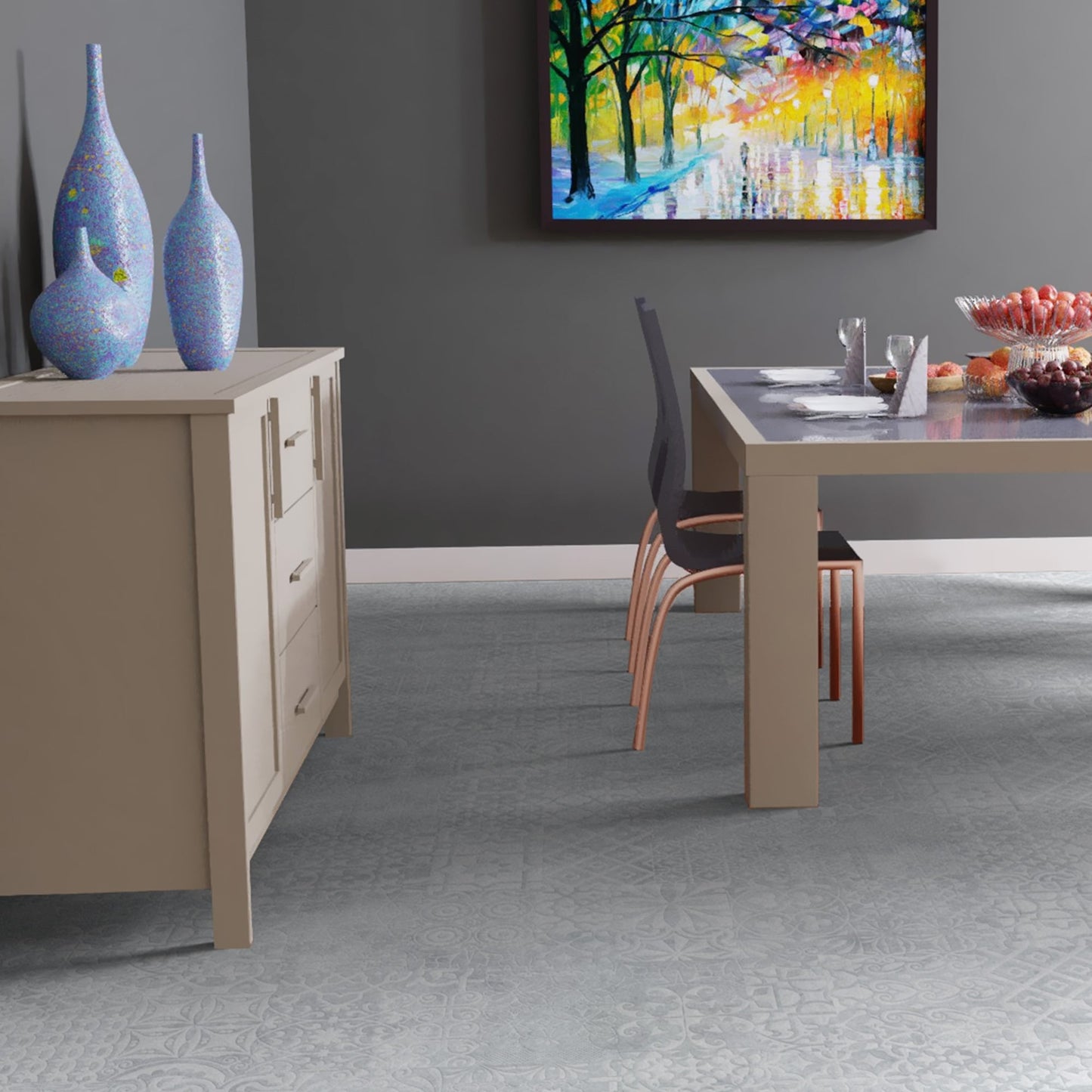 Relief White - Lustre Authentic 8mm Matt Laminate Flooring (48718)