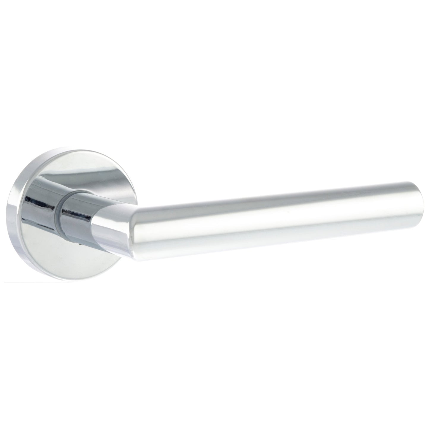Forme Elle Designer Round Lever Door Handle - Polished Chrome (77088)