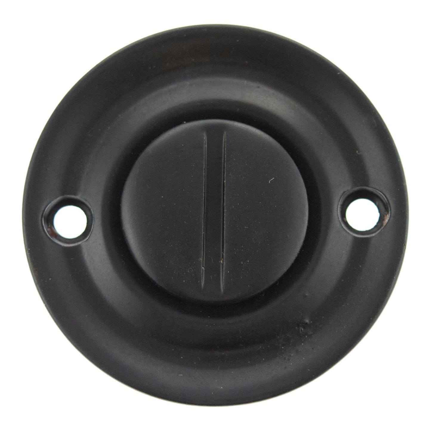 Old English Oval WC Turn & Release On Round Rose, Matt Black (OEOWCMB)