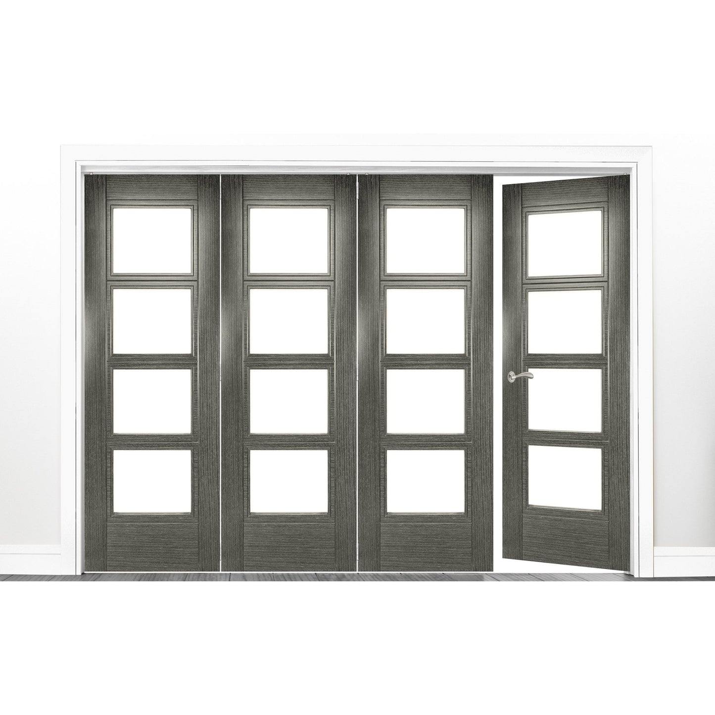 B-Grade Walnut Internal Fully Finished Fold Room Divider Kit (51824)