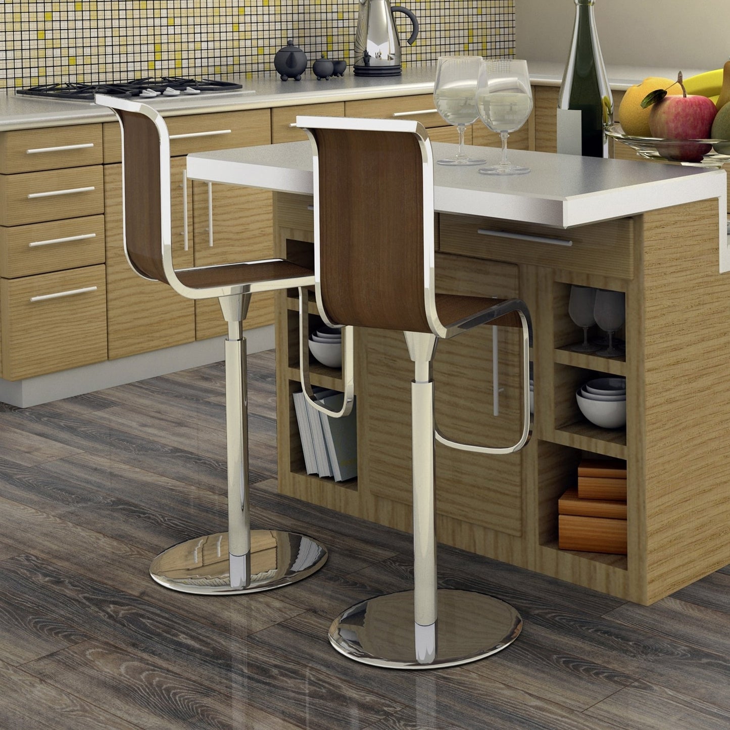 Ravine Oak - Lustre 8mm High Gloss Laminate Flooring (84872)