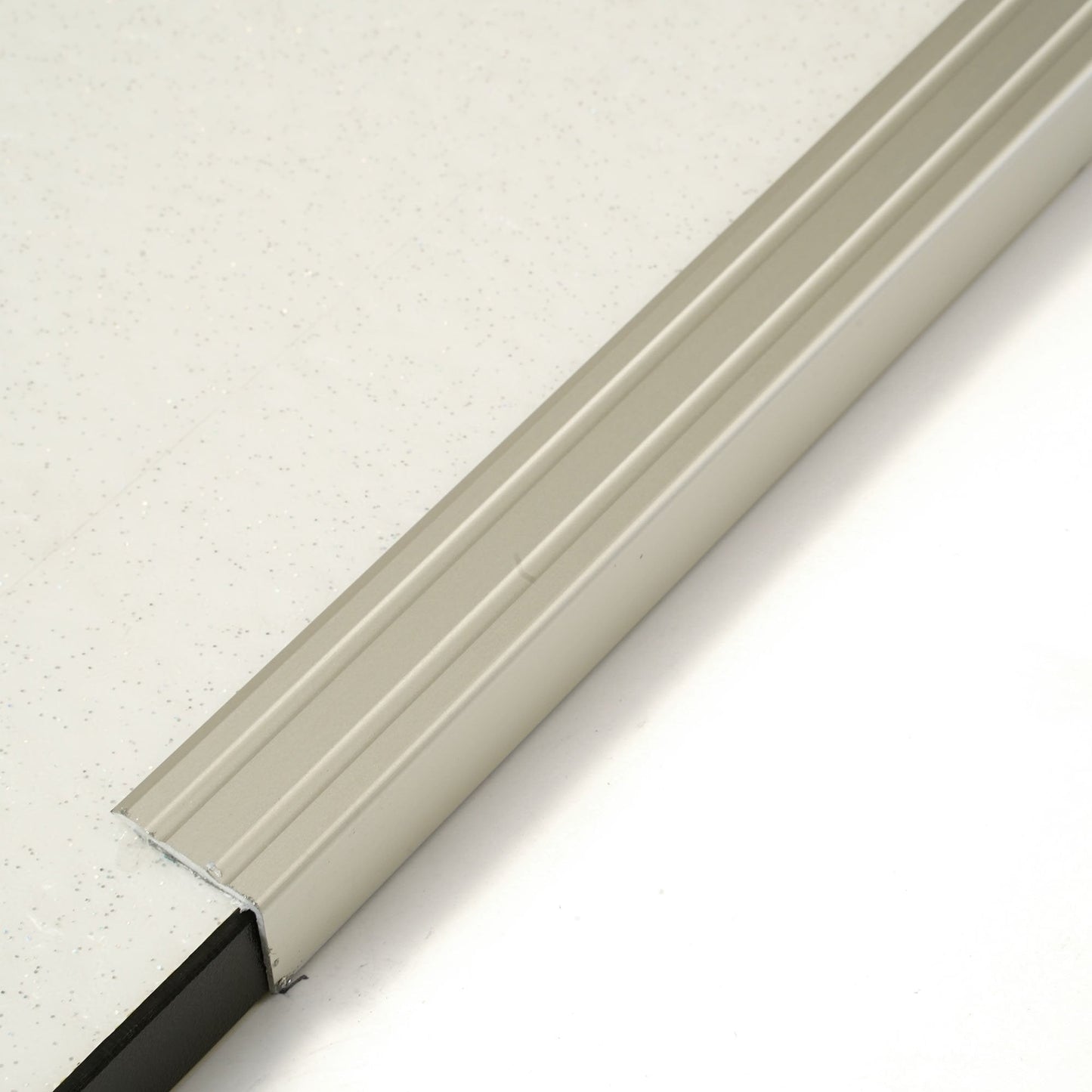 Polished Silver - 900mm Self-Adhesive Stair Nosing Door Profile (87311)