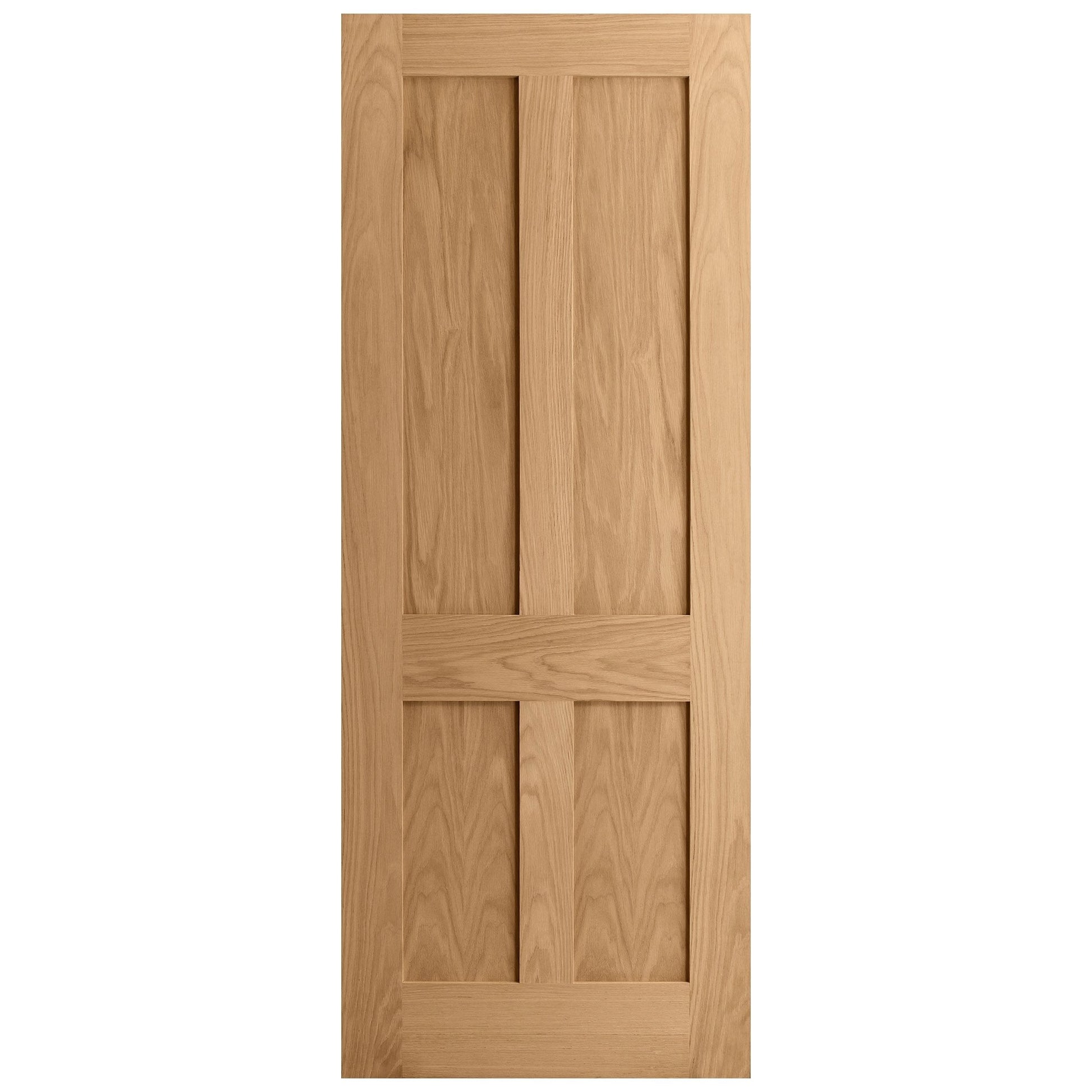 Oak Internal Unfinished Victorian Shaker 4 Panel FD30 Fire Flat Door (87761)