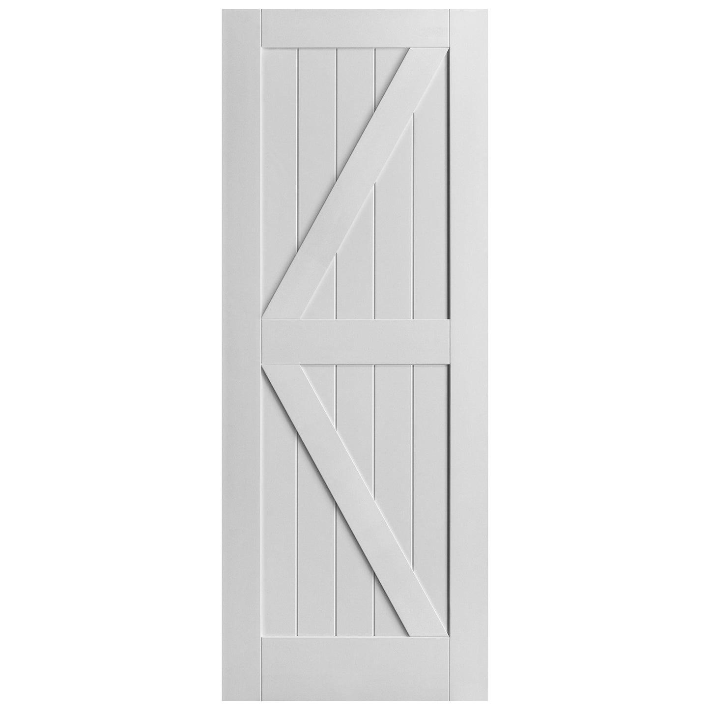 White Internal Primed Barn FLB Door (88075)