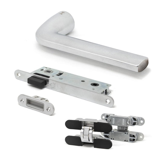 Studio Round Rose Slim Handle Pack - Satin Chrome (1301)