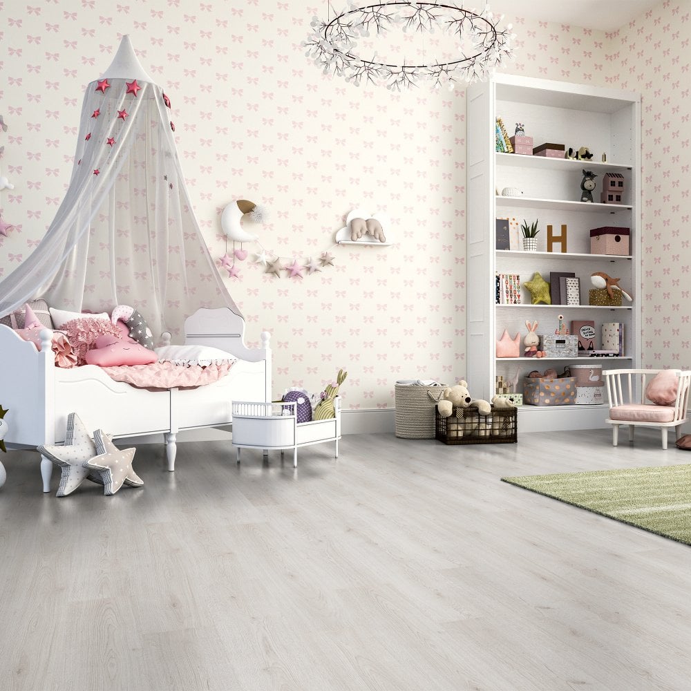 Trend Oak White - Advanced 8mm Laminate Flooring (85892)