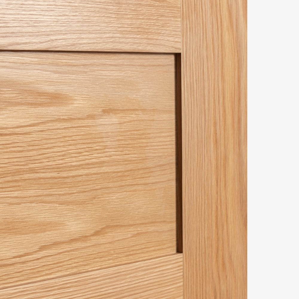 Oak Internal Fully Finished Edison 7 Panel FD30 Fire Door (108072)