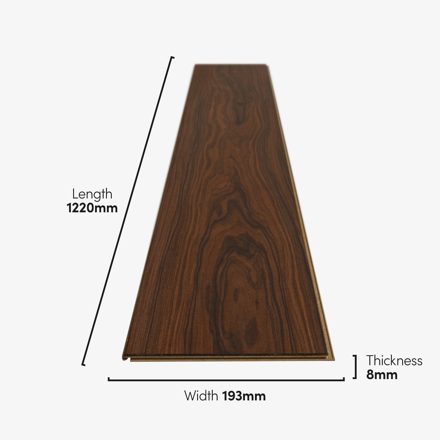 Barranca - Lustre 8mm High Gloss Laminate Flooring (108483)