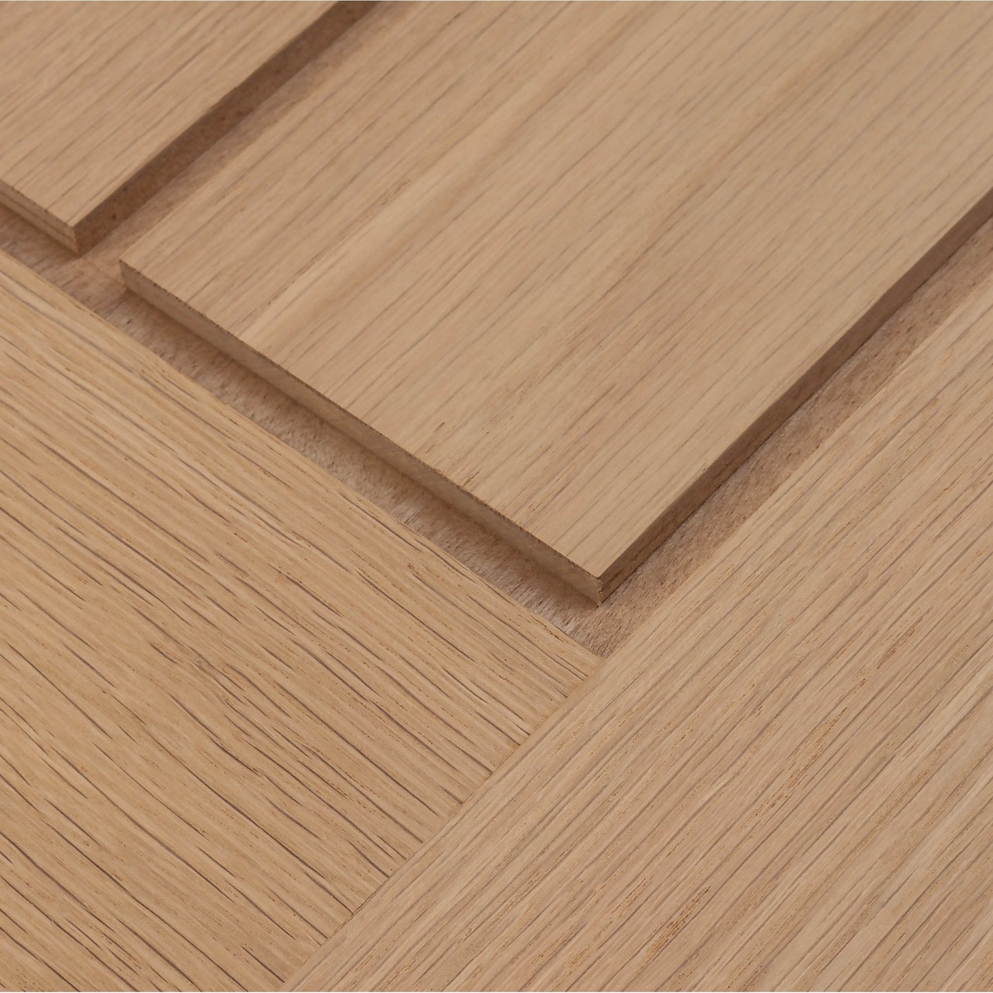 Internal Oak Unfinished Farley Angled Under-Stair Cupboard Door (107971)