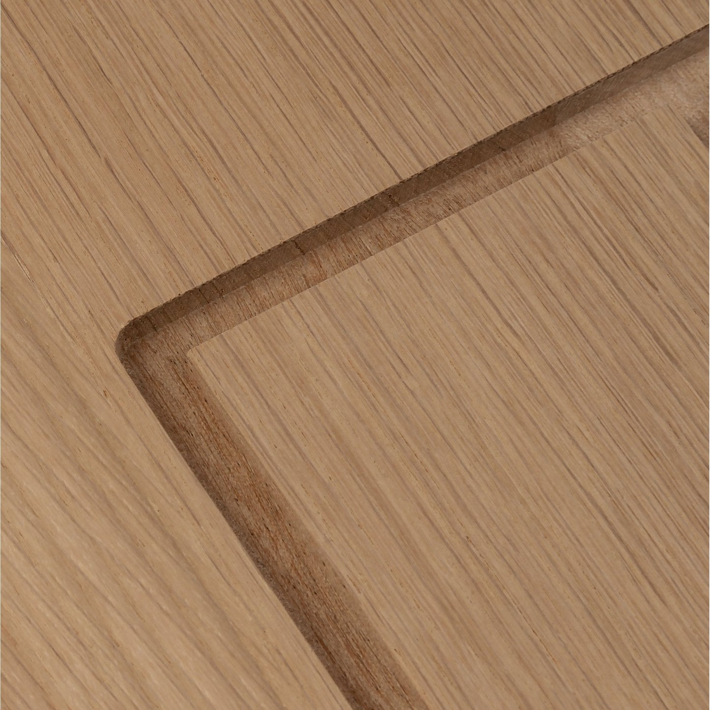 Internal Oak Unfinished Farley Angled Under-Stair Cupboard Door (107971)