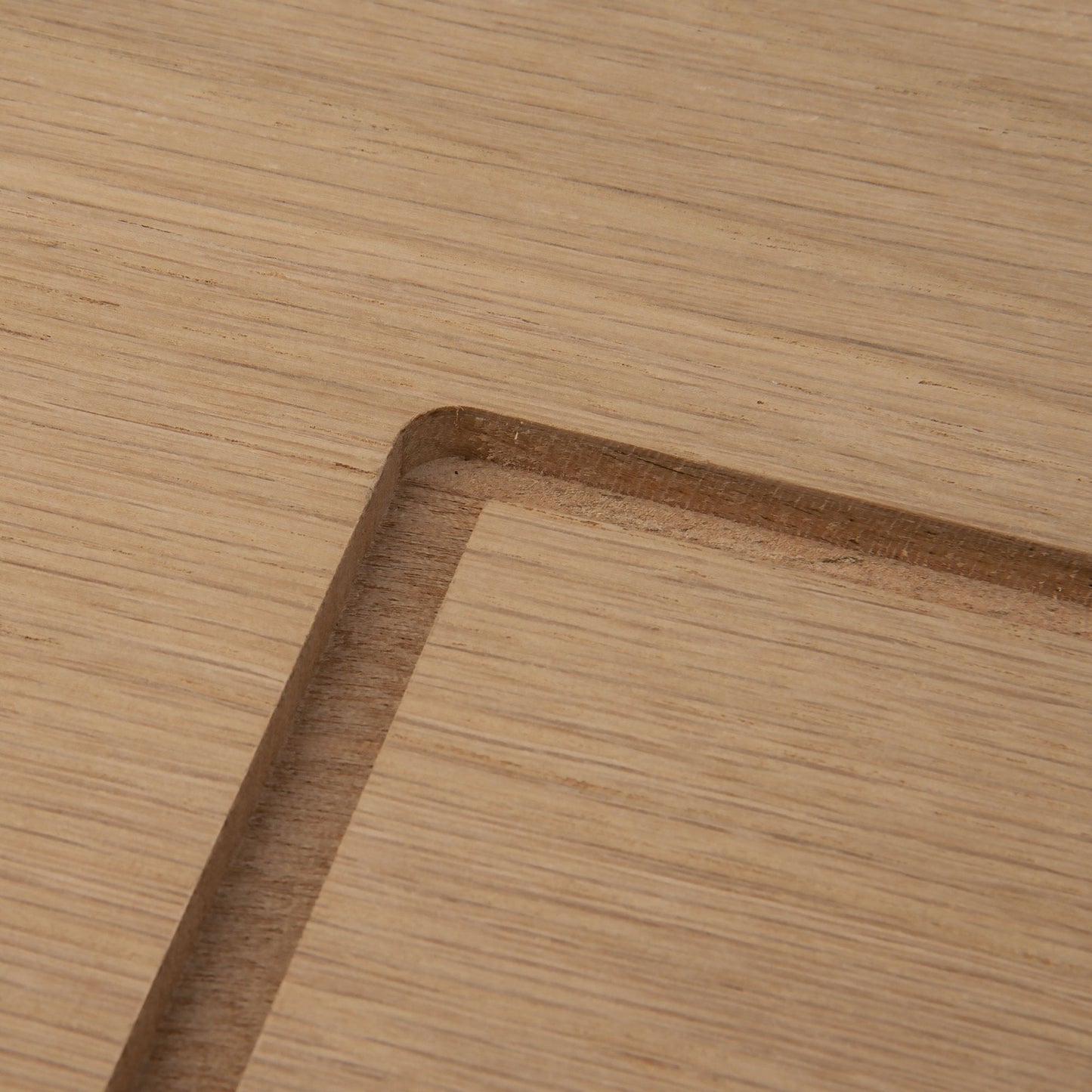 Internal Oak Unfinished Farley Angled Under-Stair Cupboard Door (107971)