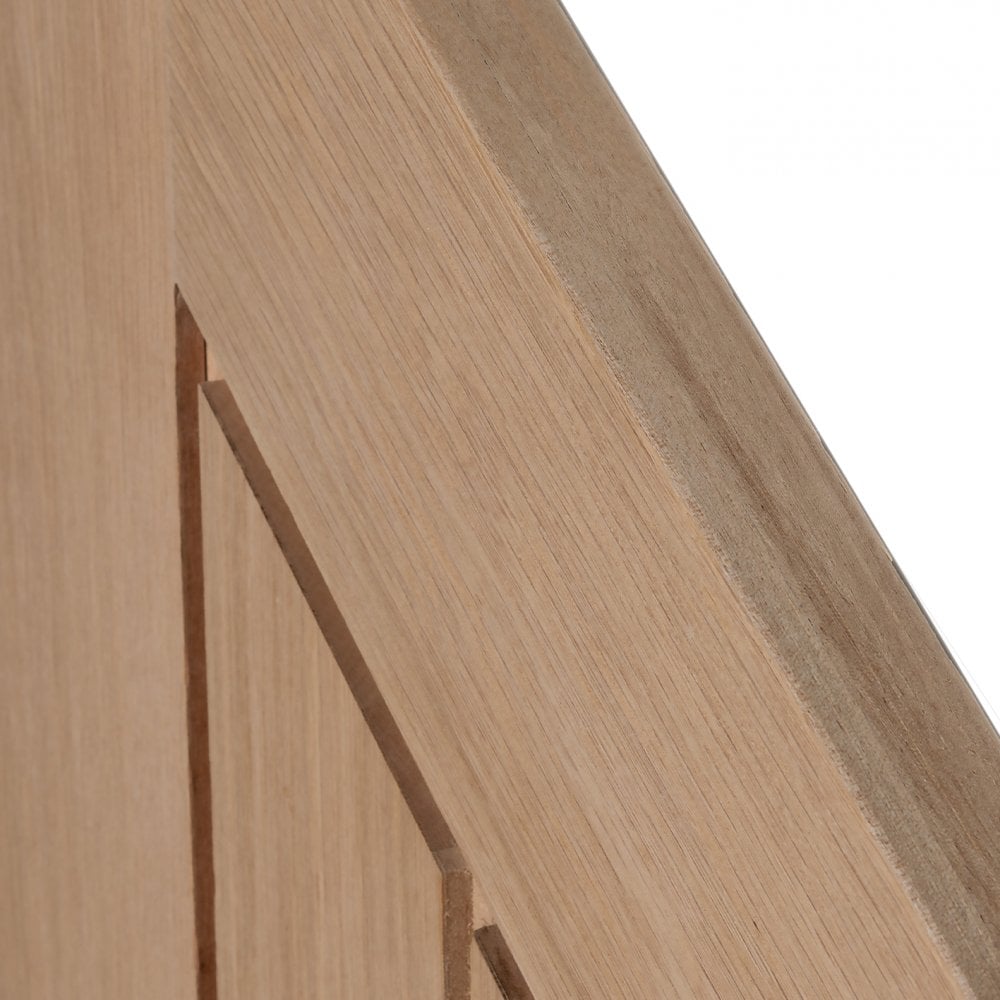 Internal Oak Unfinished Farley Angled Under-Stair Cupboard Door (107971)