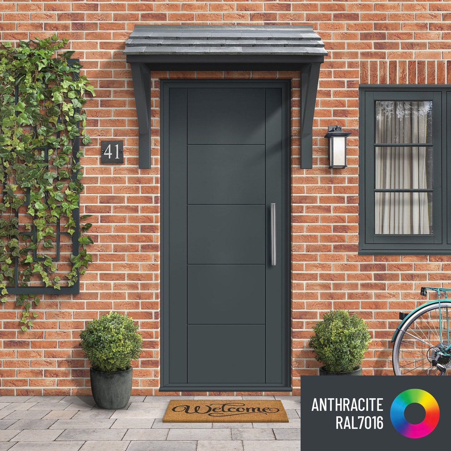 External White Fully Finished Parma Door (EWPPAR)