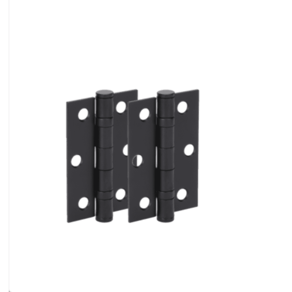 76mm (3'') Ball Bearing Hinge Pair, Matt Black (108611)
