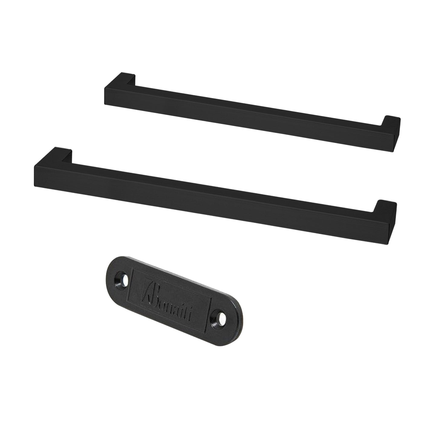 Studio Matt Black Square Pull Handle Pack (115268)