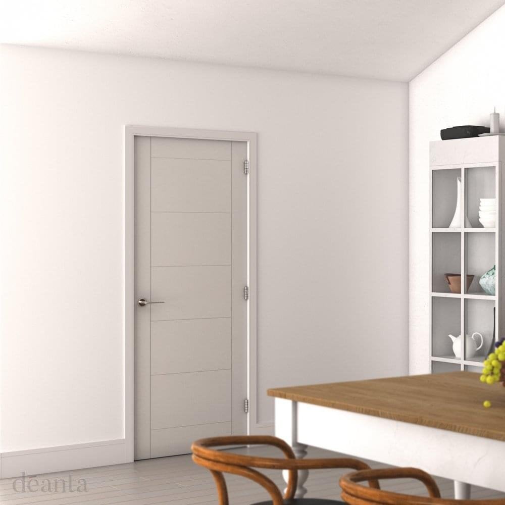 White Primed Linear 7P Door (LIN7P)