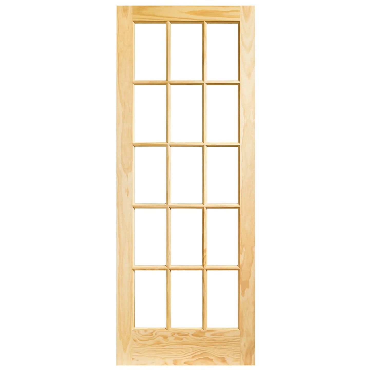 Clear Pine Internal Unfinished SA 15 Clear Glass Door (115194)