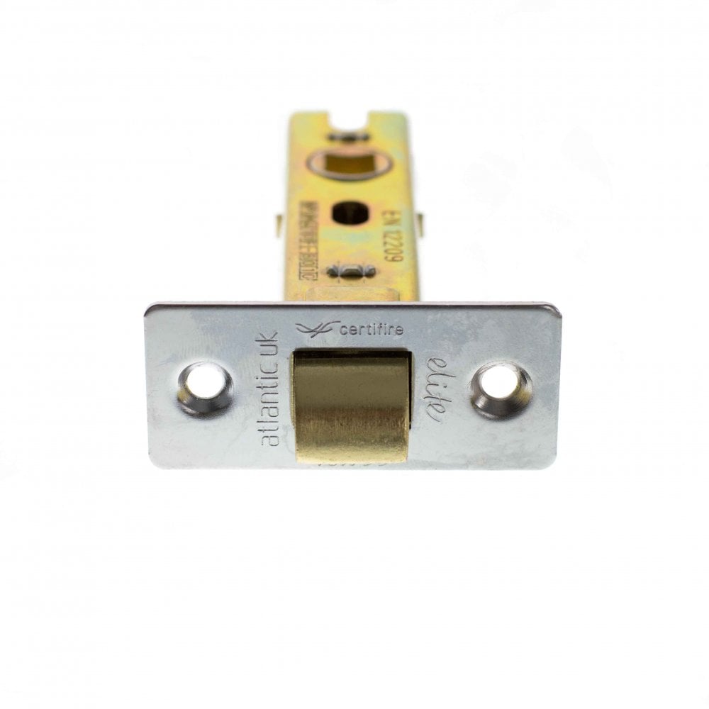 63mm (2.5'') CE13 Fire Rated Bolt Through Tubular Latch - Polished Chrome (117606)