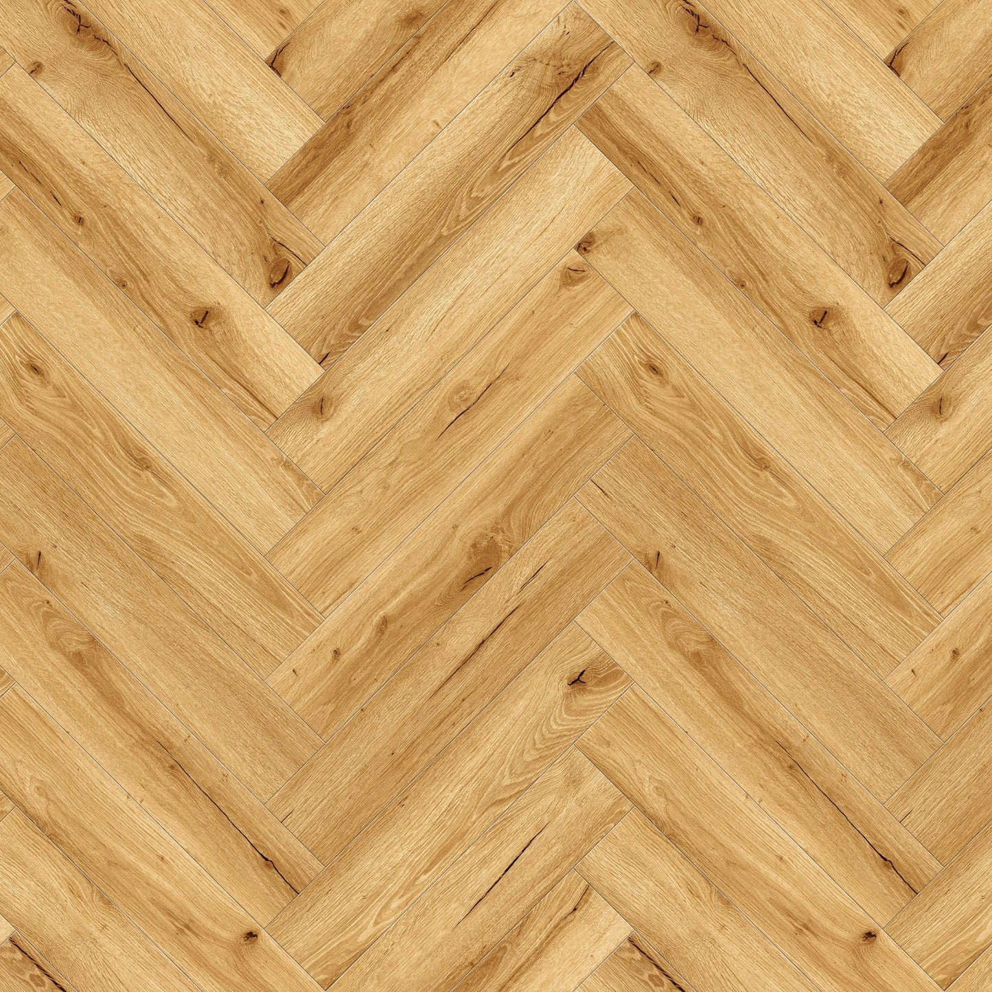 Liberty Floors | 5.5mm Herringbone Rustic Oak Engineered Sample - SKU-305105 - SPC-HB-002