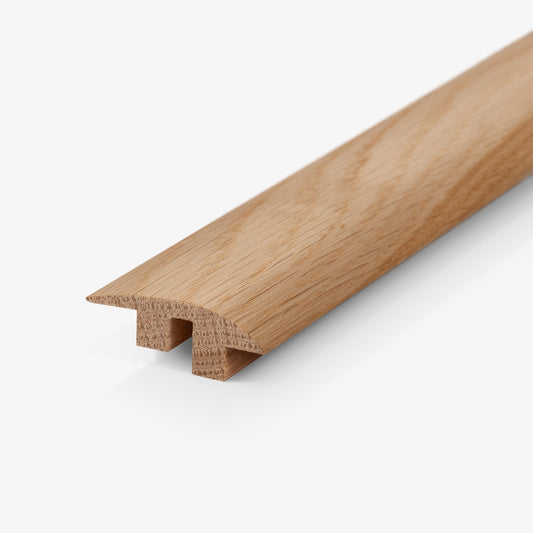 Solid Oak - 2.7m Satin Lacquered Semi Adapting Profile Door Bar (118976)