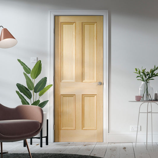 Internal Pine Unfinished 4P Edwardian Door (LIBEDWPP)
