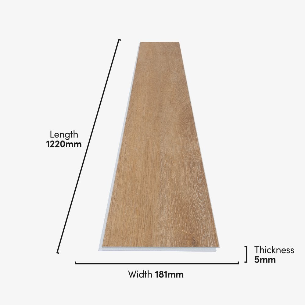 Liberty Floors | Impressive Natural Oak 6mm Luxury Rigid Vinyl Sample - SPC-IMP-001 (SKU-315578)