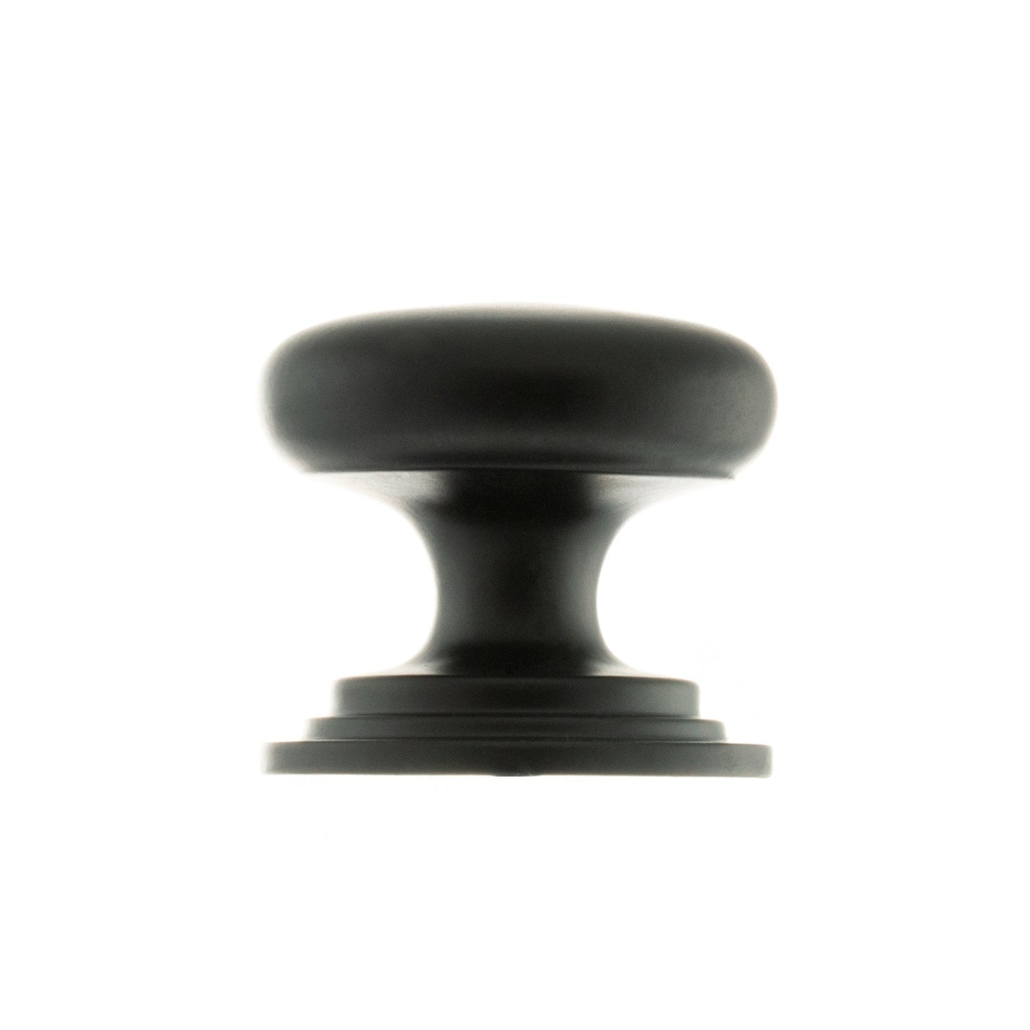 Victorian Louvre Door Knob - Matt Black (119746)