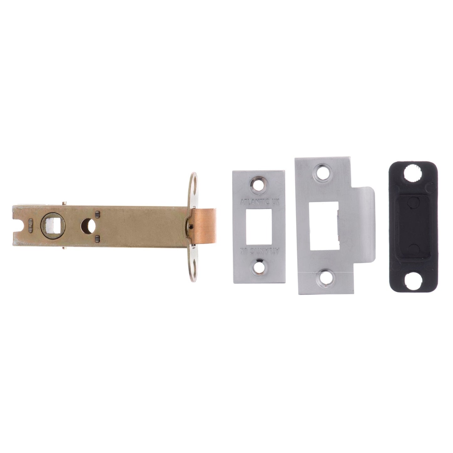 100mm (4'') CE13 Fire Rated Bolt Through Tubular Latch - Satin Chrome (119766)