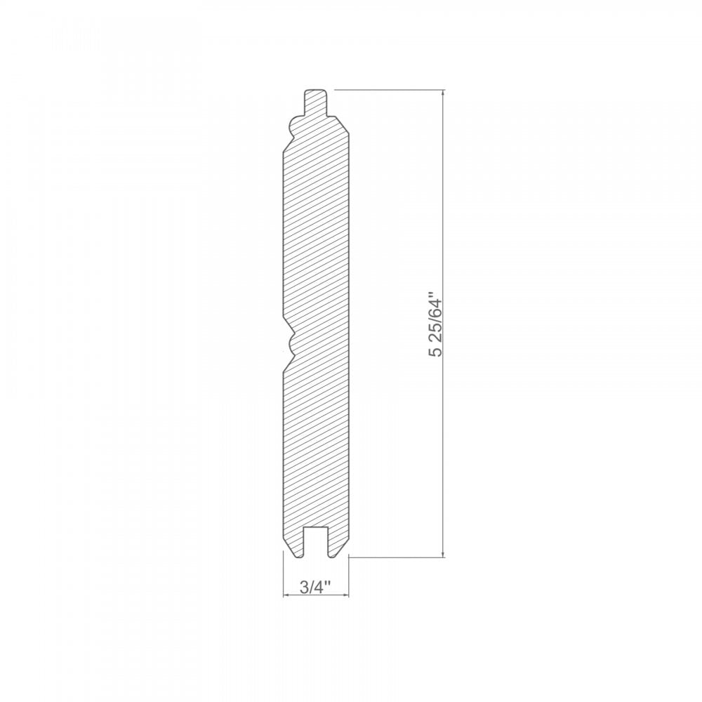 White - 2.4m Painted T&G Moulding (120094)