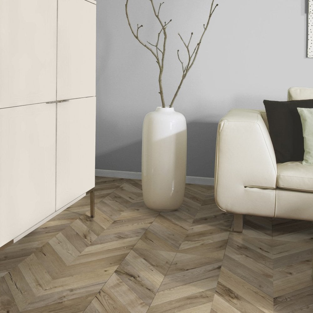 Fortress Rochester - Chevron Parquet 8mm Laminate Flooring (120325)