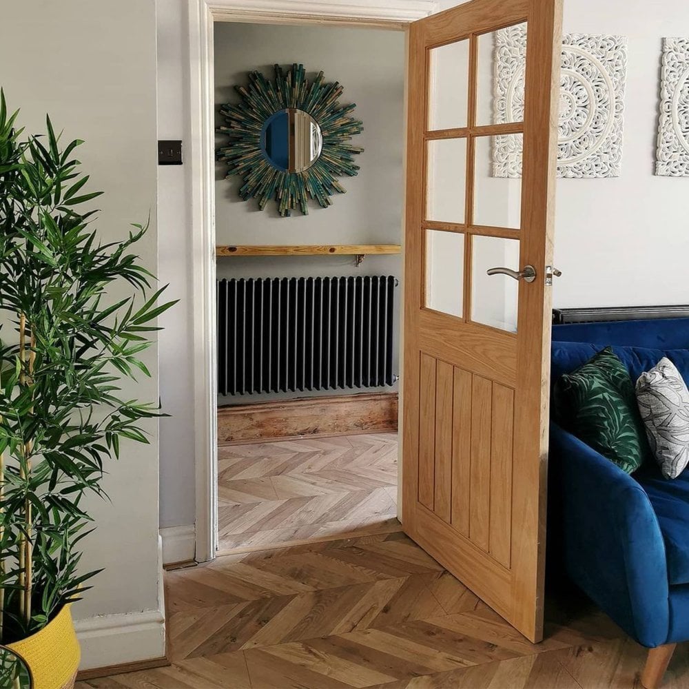 Kaindl | Fortress Rochester Oak - Chevron Parquet 8mm Laminate Sample - SKU-333483