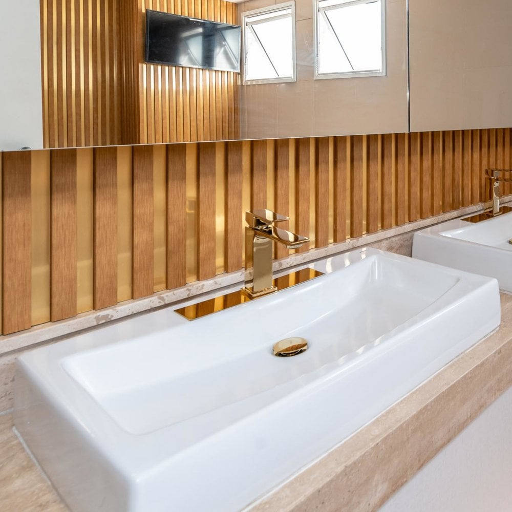 Gold - 2.4m Wrapped Quadrant Moulding (120113)