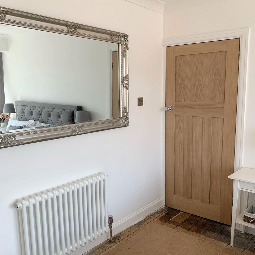 Oak Internal Unfinished 1930's DX 4 Panel Made-to-Measure Door (120457)