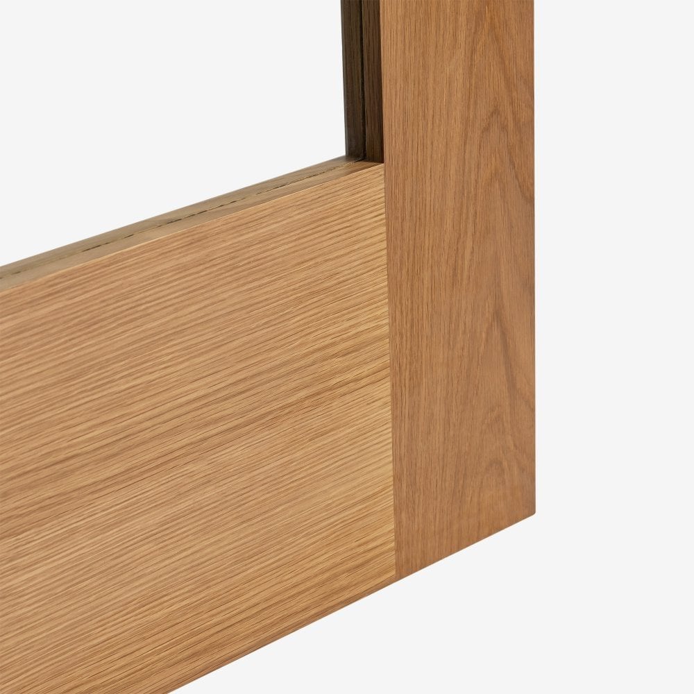 Oak Internal Fully Finished Edison 7 Panel 3 Light Clear Glass Made-to-Measure Door (120478)