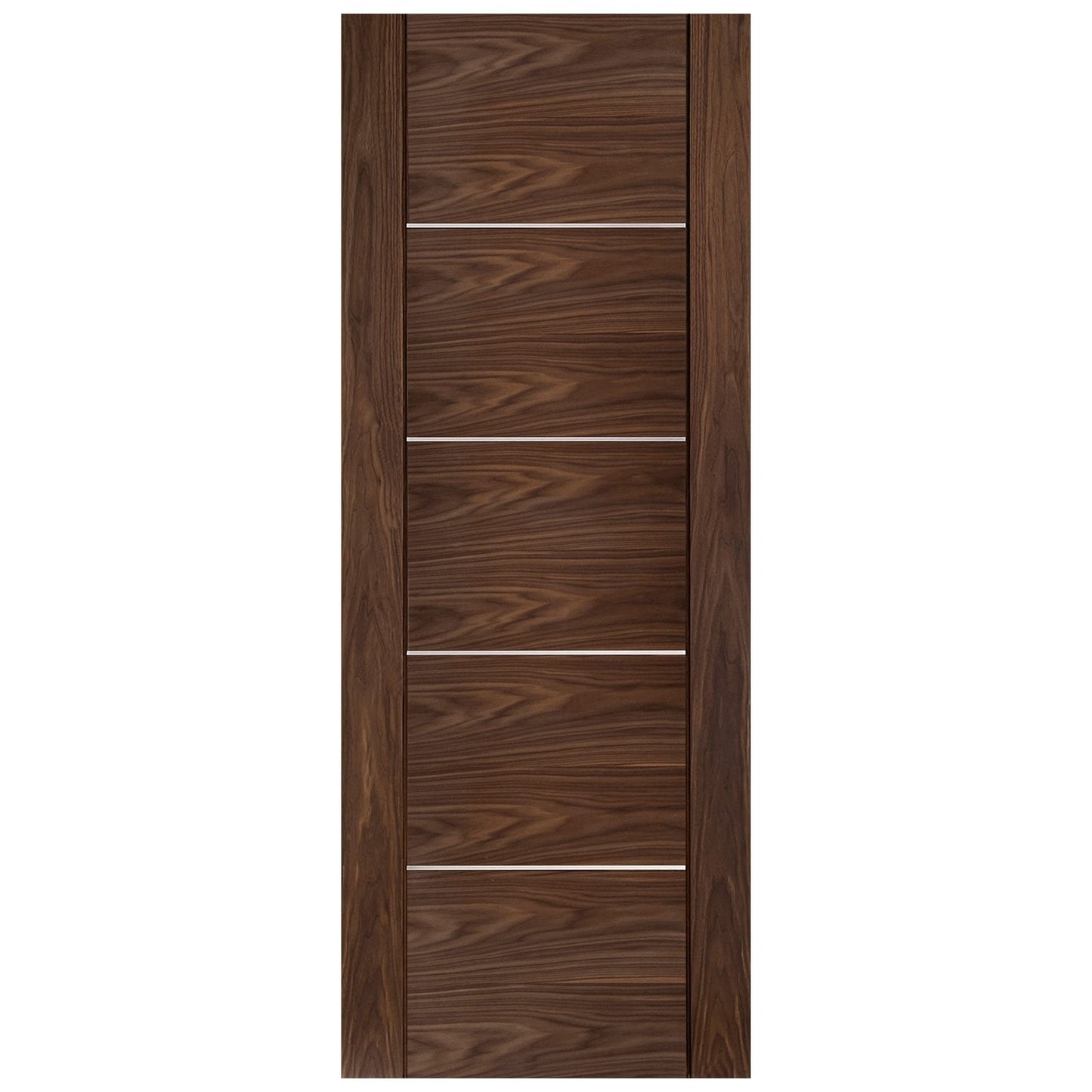 Walnut Internal Fully Finished Venice 5 Panel Made-to-Measure Door (120552)