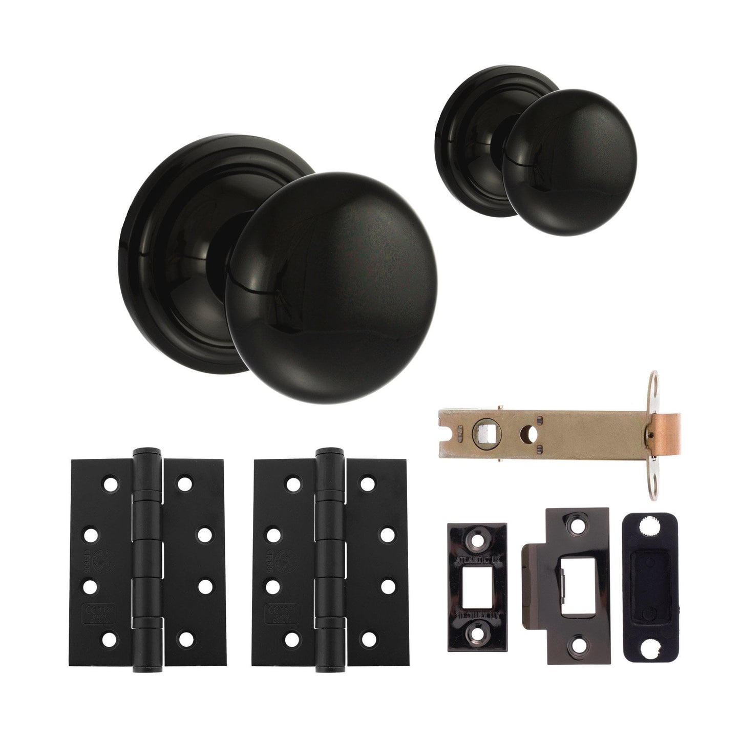 Harrogate Mushroom Mortice CE13 Fire Door Knob Set - Gun Metal (120451)