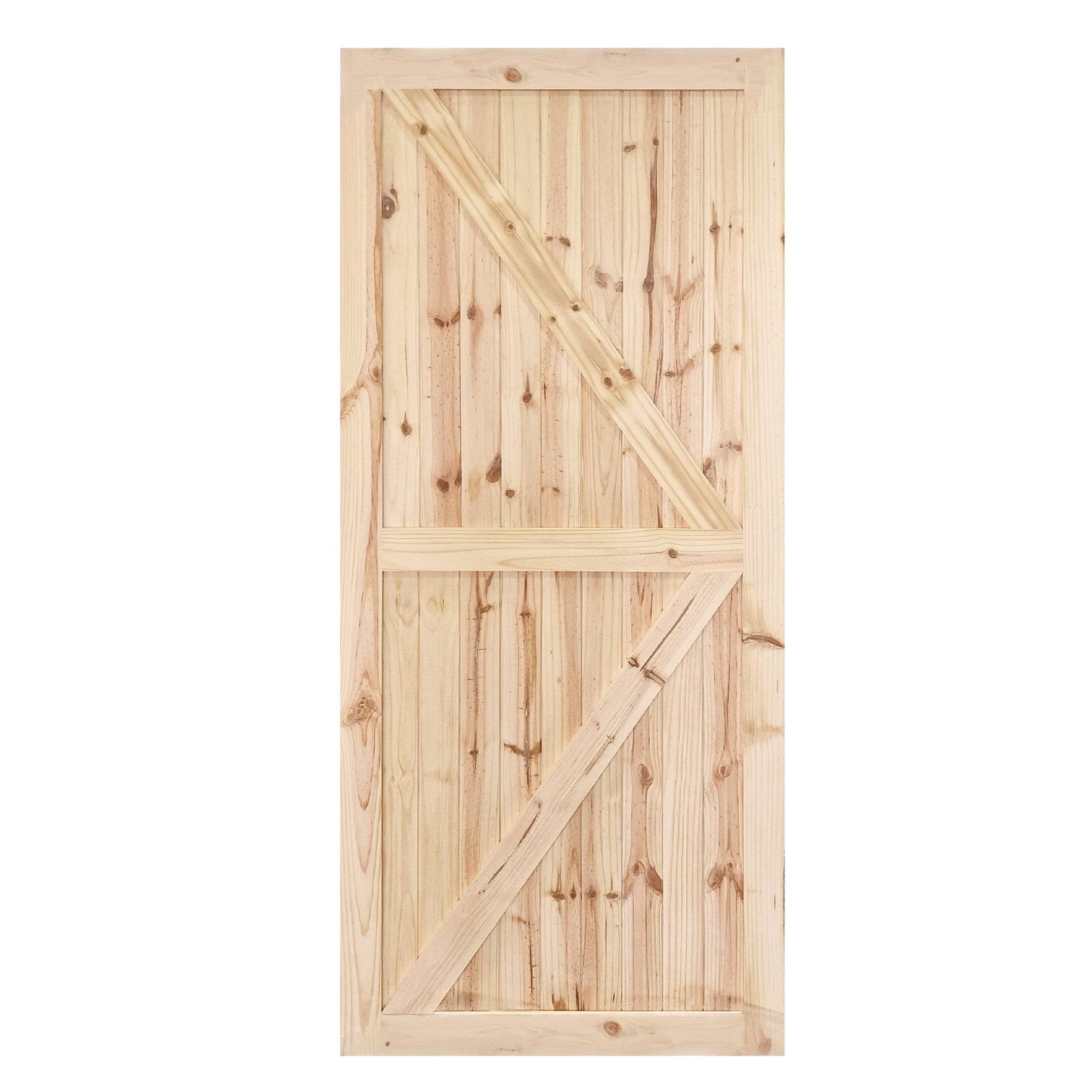 Knotty Pine Internal Unfinished Barn Door (120818)