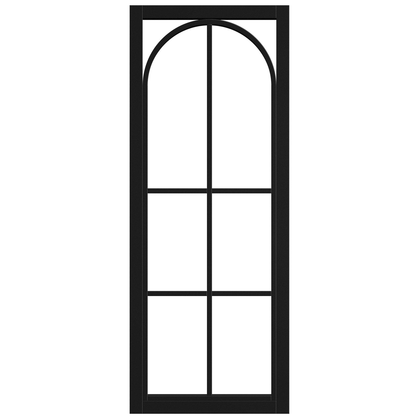 Black Internal Primed Industrial Studio Amber Clear Glass Made-to-Measure Door (121286)