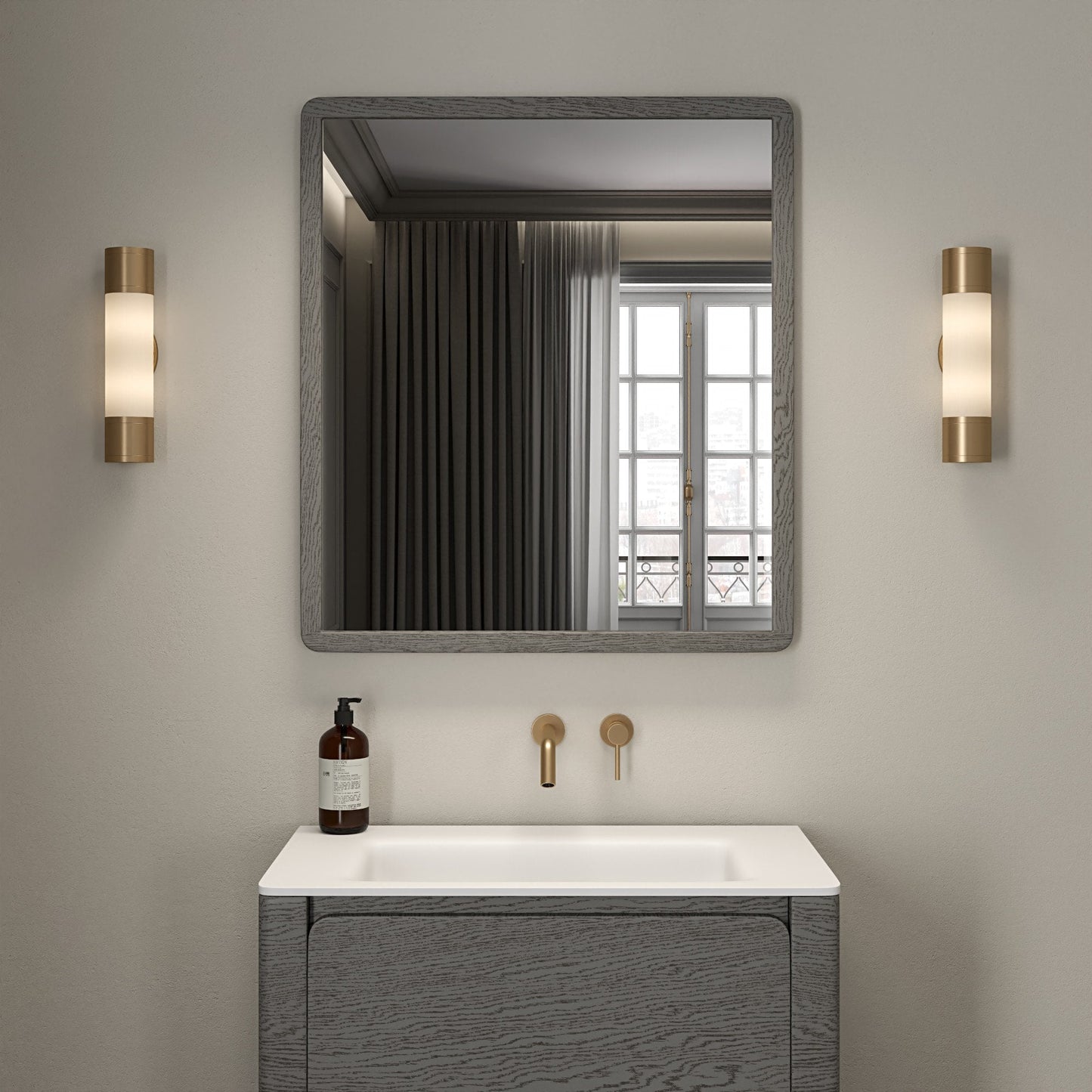 Oasis Grey Oak Mirror 800mm
