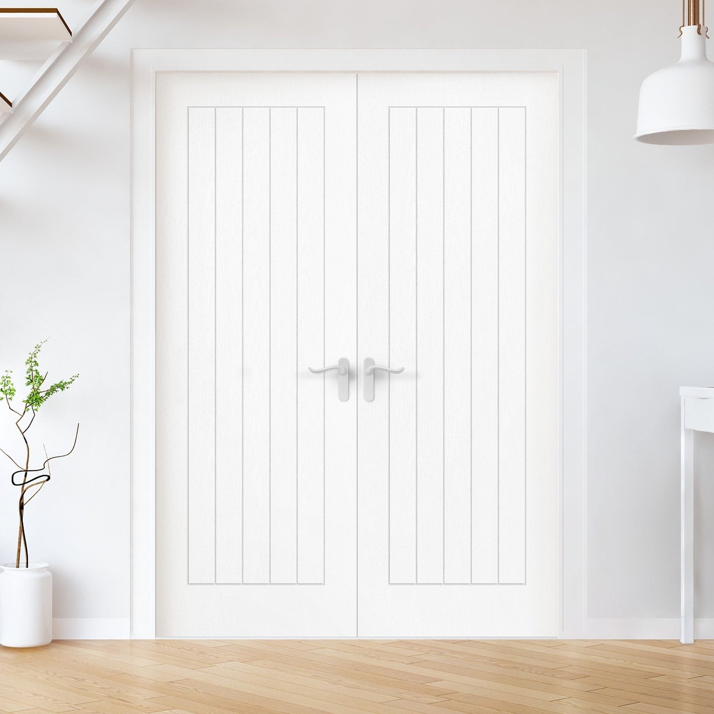 White Internal Moulded Textured Lifestyle Farley Door (89276)