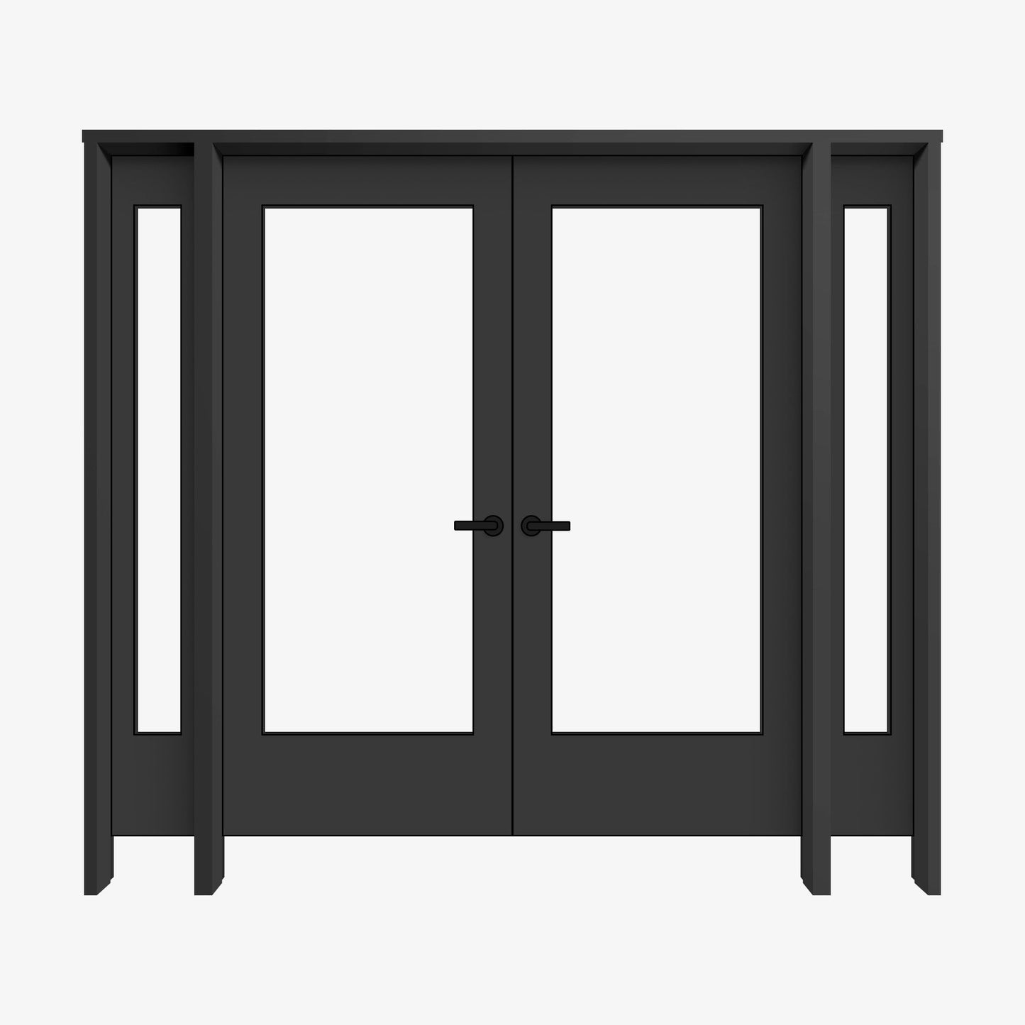 Black Internal Fully Finished Room Divider Door Frame Kit (119880)