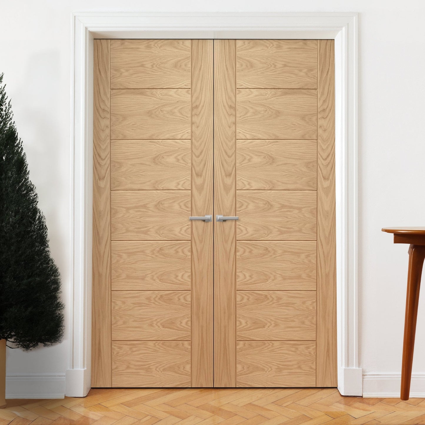 Internal Oak Fully Finished Pedrena Pair Door (121369)