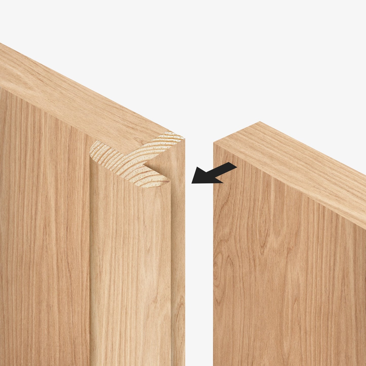 Internal Oak Unfinished Farley Door Pair Door (121378)