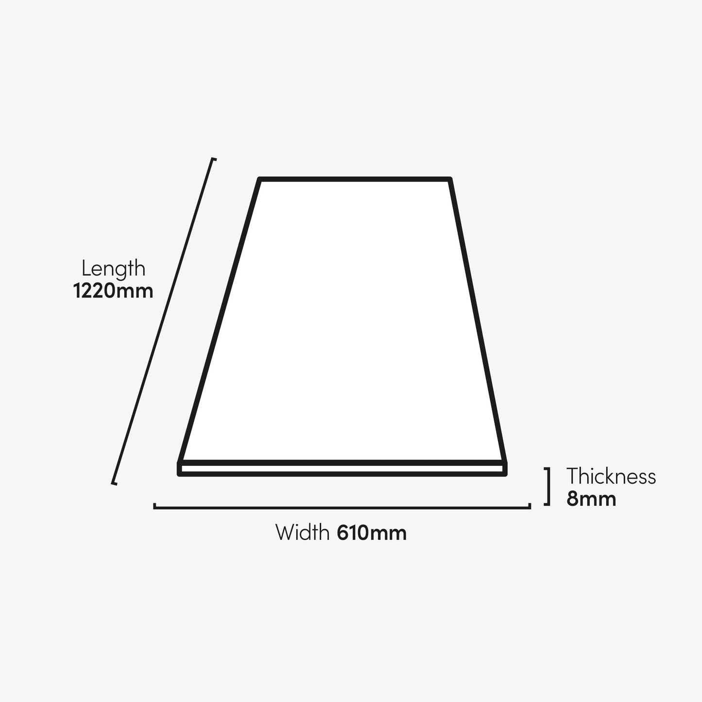 Black - Lustre Flawless 8mm High Gloss Laminate Flooring (69725)