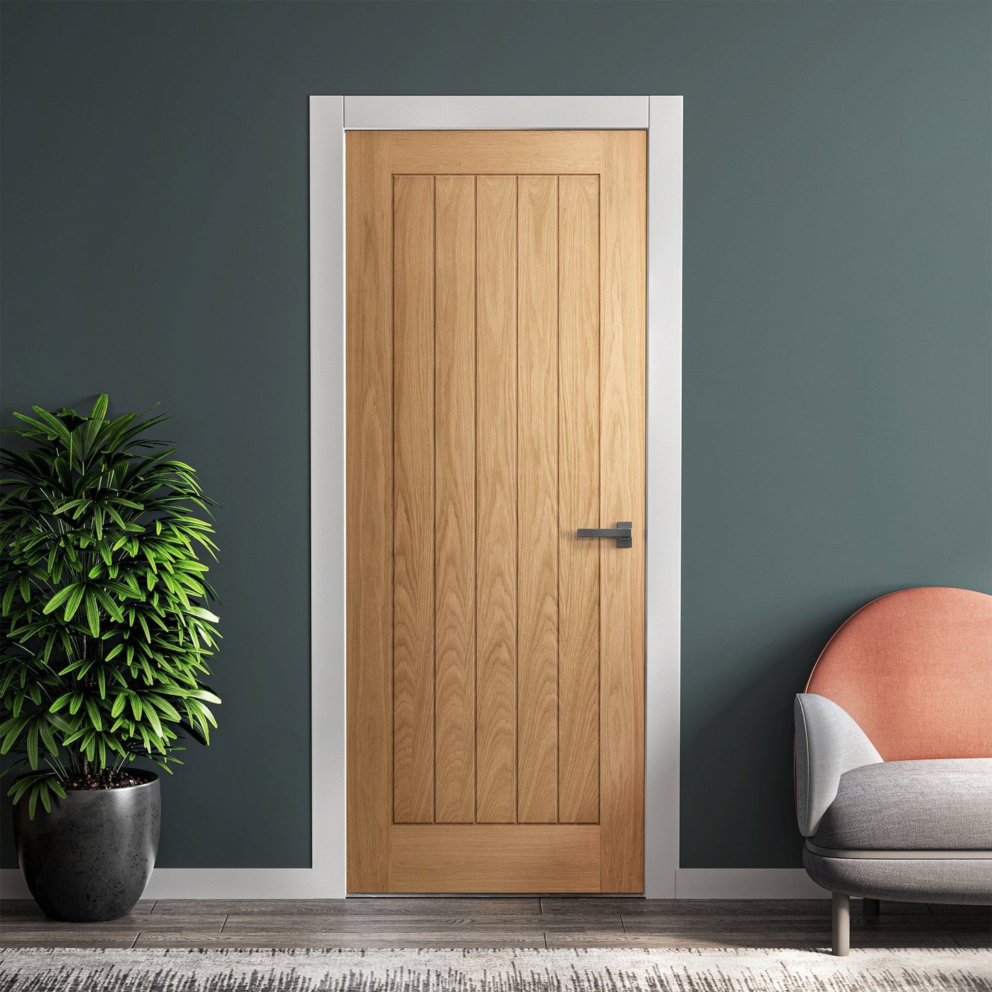 White Oak Internal Unfinished Oregon Cottage FD30 Fire Door (121810)