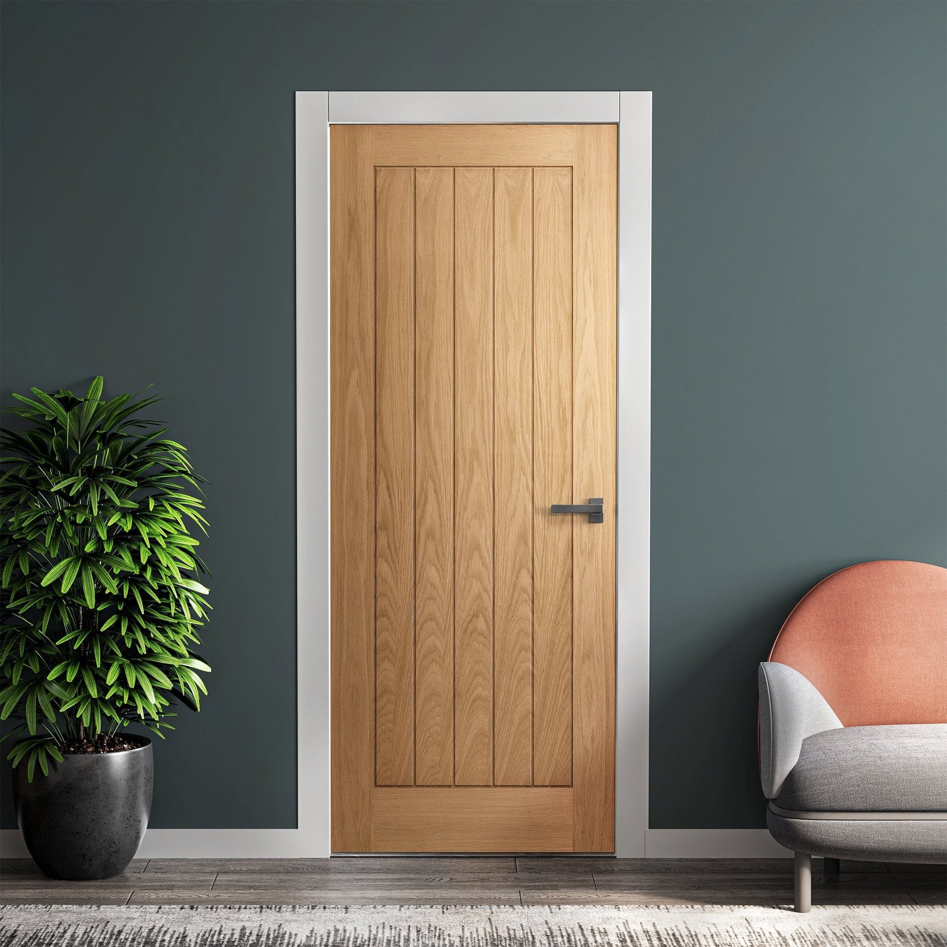 White Oak Internal Unfinished Oregon Cottage FD30 Fire Door (121810)